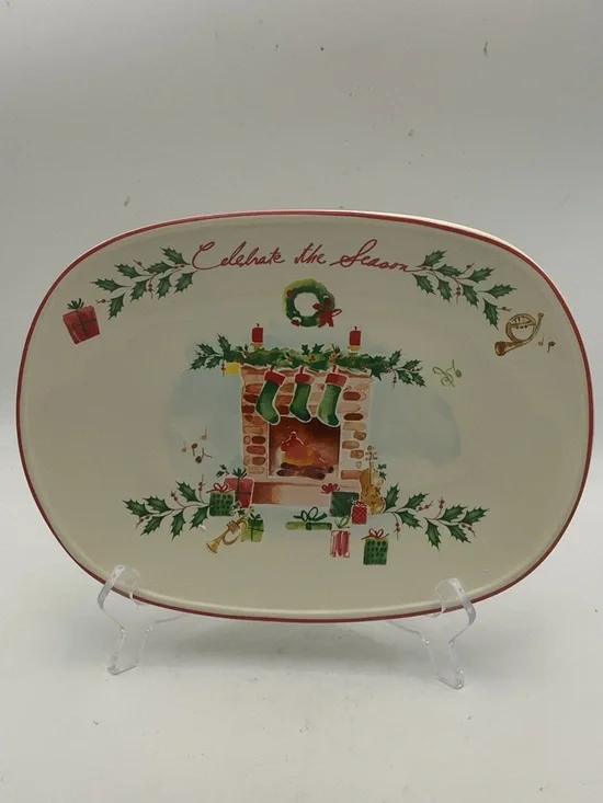 Lenox Holiday “Celebrate the Season” Serving Tray - Picture 3 of 8